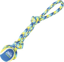 Hundespielzeug K9 Fitness by Zeus Rope Tug with Tennis Ball-thumb-0
