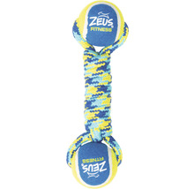Jouet pour chien Zeus Fitness avec balles de tennis et corde en coton