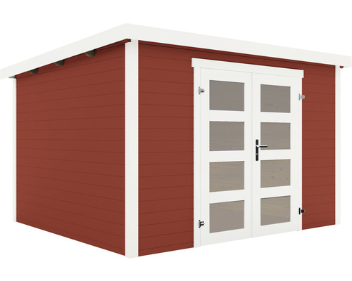 Abri de jardin en bois avec double porte