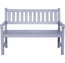 Banc de jardin en bois avec accoudoirs et dossier