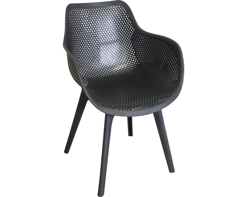 Fauteuil de jardin, chaise de jardin, chaise de balcon SenS-Line garden furniture 54 x 59 x 83 cm plastique anthracite