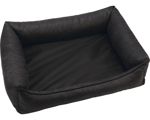 Rechteckiges Hundebett mit erhöhten Seitenwänden