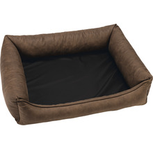 Rechteckiges Hundebett mit erhöhten Rändern