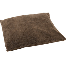 Braunes Hundekissen mit Reißverschluss