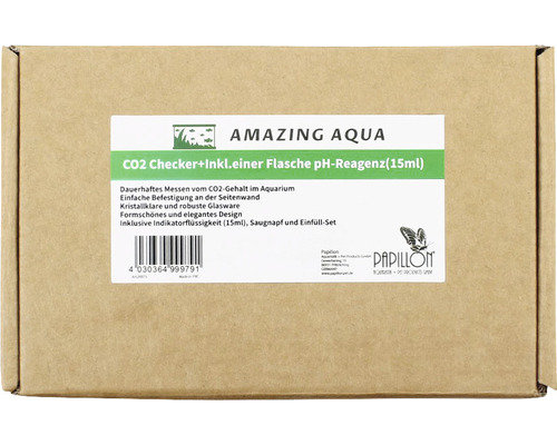 Amazing Aqua CO2 Checker avec réactif pH en carton