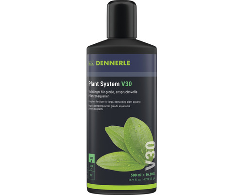 Engrais pour plantes d'aquarium Dennerle Plant System V30, 500ml engrais complet liquide