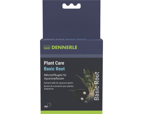 Engrais pour plantes d'aquarium Dennerle Plant Care Basic Root, 40 pces boules d'engrais