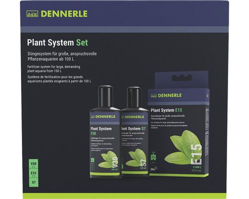 Engrais pour plantes d'aquarium Dennerle Plant System Set liquide