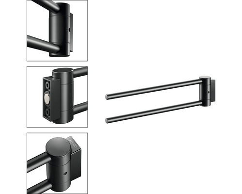 Keuco Handtuchhalter zur Wandmontage mit zwei Armen