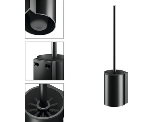 Ensemble WC noir pour montage mural