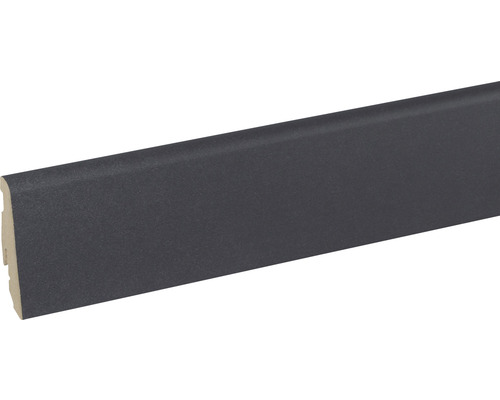 Plinthe SKANDOR béton noir FOFA477 FU60L 19 x 58 x 2400 mm Plinthe gris foncé