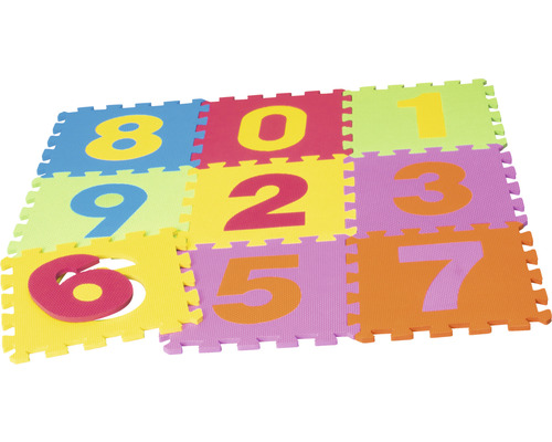 Tapis puzzle chiffres 30x30 cm lot de 10