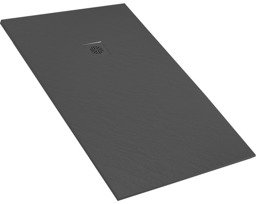 Duschwanne aus Schiefer mit Ablaufgarnitur