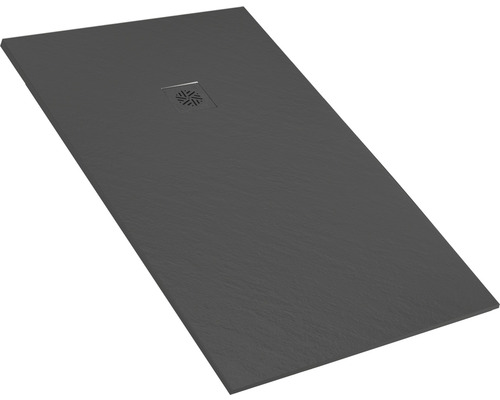 Rechteckige Duschwanne mit Ablauf