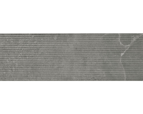 Carrelage décoratif en grès Blind Dolomiti 30x90 cm anthracite
