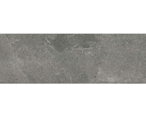 Steingut Wandfliese Dolomiti 30x90 cm anthracite