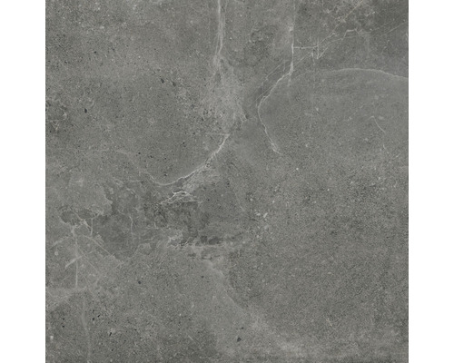 Dalle de terrasse en grès cérame fin Dolomiti 80x80 cm anthracite