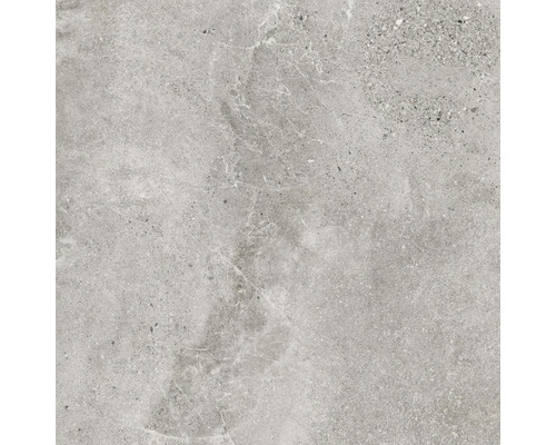 Dalle de terrasse en grès cérame fin Dolomiti 80x80 cm ash