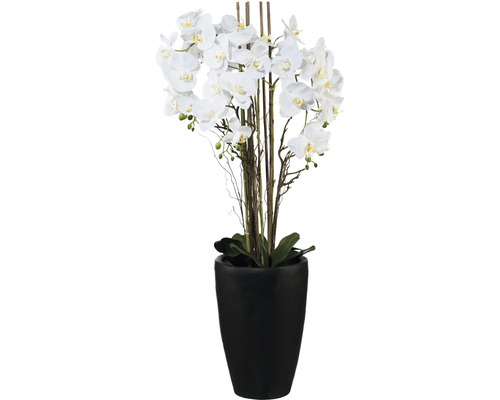 Kunstpflanze Phalaenopsiarrangem H 120 cm weiß