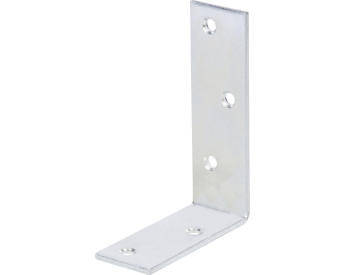 Cornière pour solive 75 x 100 x 30 mm galvanisée, passivation couche épaisse Equerre d''angle en métal avec trous pour vis