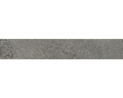 Plinthe de carrelage Dolomiti anthracite 10x60 cm Carreau en grès cérame gris avec surface mate