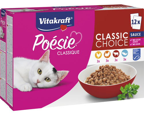 Nourriture pour chats Vitakraft Poesie Classic Choice 12 pces