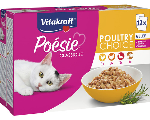 Nourriture pour chats Vitakraft Poesie Poultry Choice 12 pces