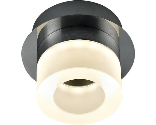 FLAIR LED Deckenleuchte 1-flammig 7W 630 lm 3000 K warmweiss Ø 110 mm Azimech chrom Deckenleuchte aus Metall
