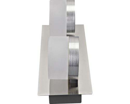 Applique murale avec deux lampes et éléments métalliques