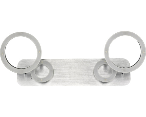 Porte-serviettes avec quatre anneaux pour montage mural