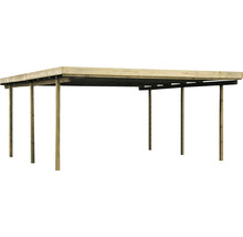 Carport en bois avec poteaux