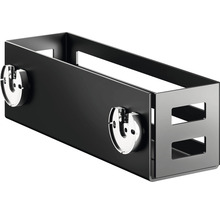 Schwarzer Duschkorb zur Wandmontage