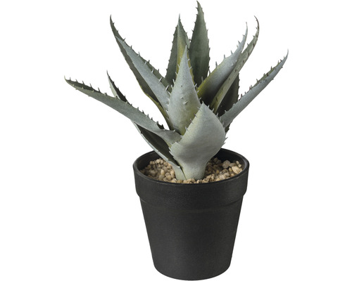 Kunstpflanze Aloe im Topf H 20 cm grün
