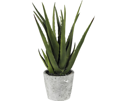 Kunstpflanze Aloe H 40 cm grün