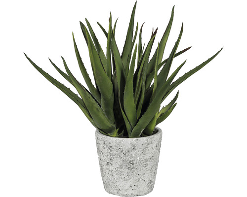 Kunstpflanze Aloe H 44 cm grün