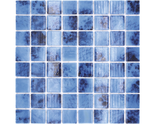 Mosaïque de verre VP56385PUR carré ECO OLYMPIC38 PUR 31,6x31,6cm Motif de carreaux de mosaïque carrée en verre