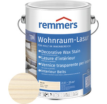 Remmers Lasure d''intérieur, lasure blanche pour bois intérieur, pot de 2,5 litres
