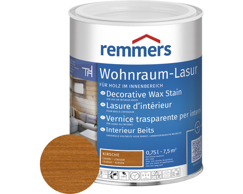 Lasure pour espace d'habitation Remmers cerisier 750 ml Remmers Lasure d''intérieur, lasure pour bois intérieur, cerise