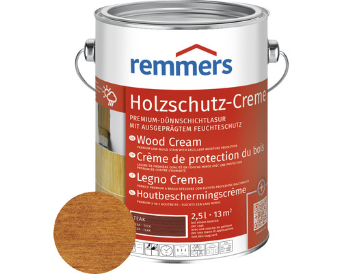 Crème de protection du bois Remmers teck 2.5 l