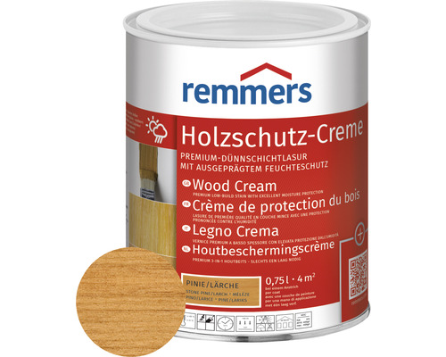 Crème de protection du bois Remmers pin mélèze 750 ml