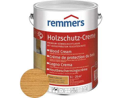 Crème de protection du bois Remmers pin mélèze 5 l