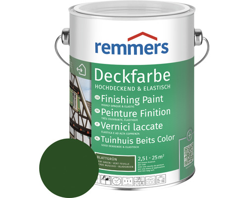 Peinture couvrante pour bois Remmers vert feuillage 2,5 l