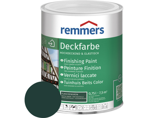 Remmers Deckfarbe Holzfarbe flaschengrün 750 ml