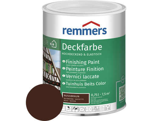 Remmers Deckfarbe Holzfarbe nussbraun 750 ml-0