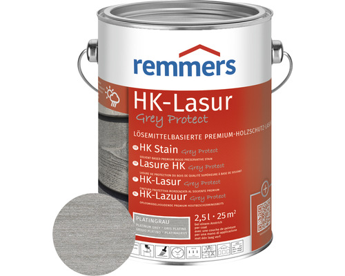 Lasure HK Remmers gris platine 2.5 l