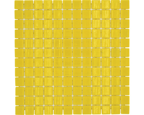 Mosaïque de verre VP25801PUR carré ECO LISOS yellow 25 PUR 31,6x31,6cm