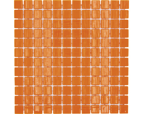 Mosaïque de verre VP25820PUR carré ECO LISOS orange 25 PUR 31,6x31,6cm