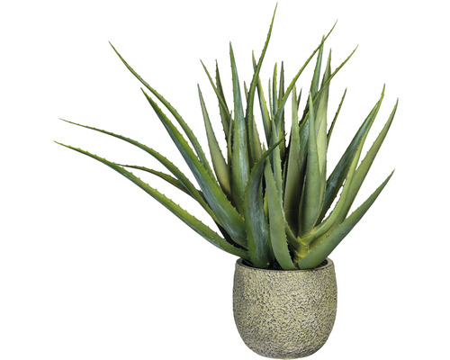 Kunstpflanze Aloe H 48 cm grün