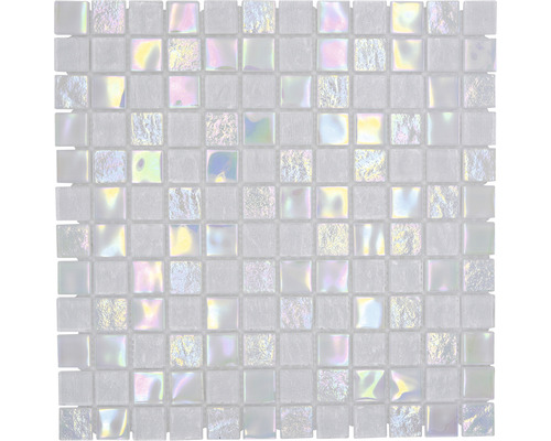 Mosaïque de verre CM S100 carré Crystal mix Shell MYSTIC 25 30,4x30,4cm