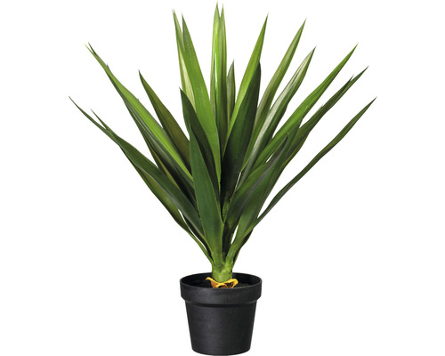 Plante artificielle yucca h 70 cm vert